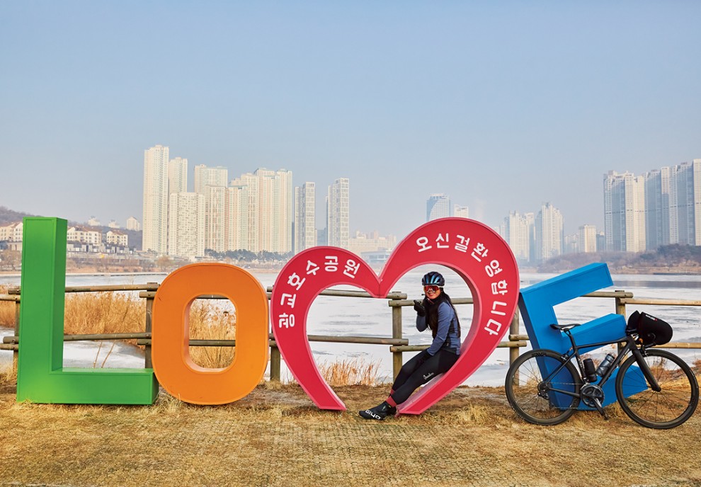 서울에서 수원 광교까지 자전거